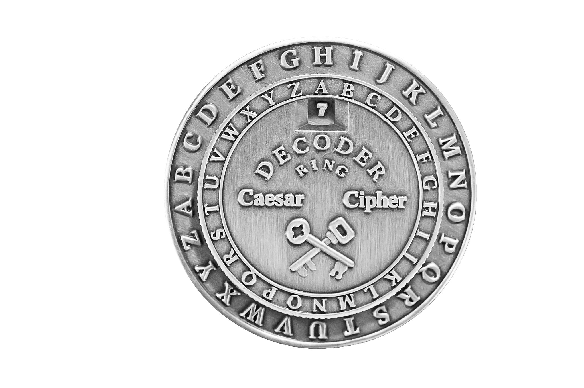 Classic Caesar Cipher Medallion Decoder Ring – Retroworks