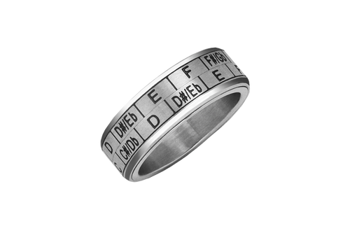 Musicians Ring - Musicians Transposition/Circle of Fifths Spinner Ring